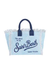 Borsa media - 471047 - Bianco/Azzurro