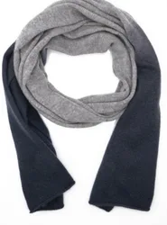 Sciarpa Uomo Sfumata Nero/grigio 102TD GRI