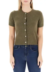 Cardigan misto lana VERDE OLIVA M