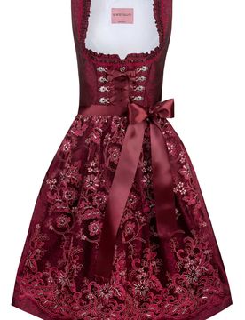 Dirndl Eva (rot, Gr. 32) von Wiesnwuid für Damen, 100% Polyester