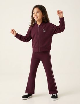 Pantaloni flare in misto viscosa Active - bordeaux