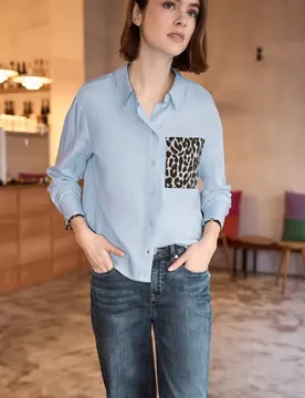 Street One Hemdbluse female Blau