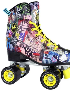 Patins à Roulettes Retro Fashion Art Roller Multicolor EU 37 Homme - KRF - FashionsVida