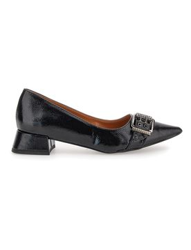 Ballerine nere con tacco basso 3432 37