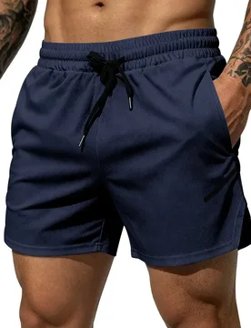Men's New Breathable Mesh Quick-Drying Sports Shorts with a Drawstring Waistband, Suitable for Casual and Fashionable Sports Wea - Aliexpress - FashionsVida
