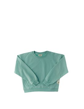 Felpa girocollo VERDE MENTA 8