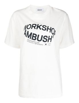 T-shirt in cotone con stampa logo