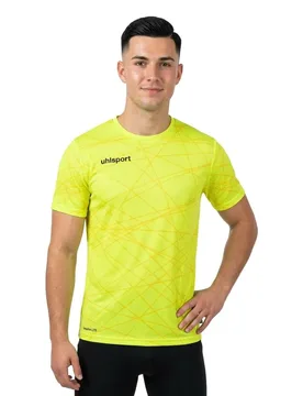 T-shirt à Manches Courtes Prediction Yellow Fluor 3XL - Uhlsport - FashionsVida