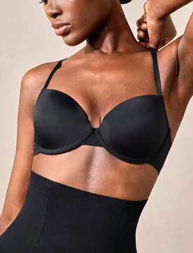 Sujetador de mujer de unicolor con aros, minimalista y de soporte - Shein - FashionsVida