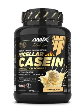 Protéine Black Micellar 1kg Casein Vanille