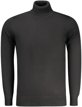 Herren ROLLKNOPFPULLOVER Schwarz TR1724_NENERO