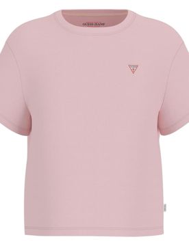 T-shirt rosa logo triangolo boxy fit W4YI05 K8HM0 A61U