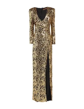 Maxi-Kleid Damen Gold M,XS Damen - SILENCE LIMITED - FashionsVida