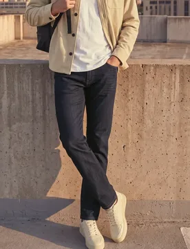 Street One Straight Leg Jeans im Regular Fit male Blau - Street One MEN - FashionsVida