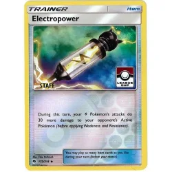 Pokemon SM Lost Thunder 172/214 Electropower (League Promo STAFF)
