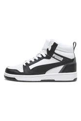 Sneakers bianche e nere mid-cut in materie sintetiche Rebound V6 Mid Jr 37
