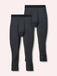 Thermo-Kniehose 2er-Pack, , Farbe Grau, 5(M), feiner Baumwollmix von innen angeraut Herren