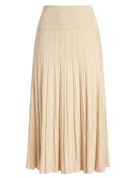 Falda midi Mujer Hueso 34,38,40,42 Mujer