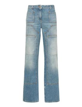 Jeans dritti a vita media