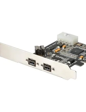 Carte Firewire 800 Pcie -pin Extern+-pin Intern Carte D´extension Pci-e 2x9 Black One Size unisex