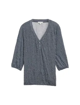 T-shirt v-neck crincle female - 54 - FashionsVida