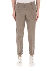 QB24 Pantalone con pinces BEIGE 48