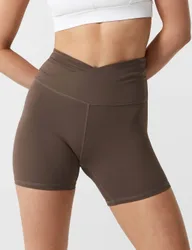Addison Cloud Core Wrap Shorts Brown female
