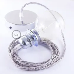 Cables Lampe Suspendue Pendel Pour Abat-jour Tm02 50 Cm Silver / Chrome Plated One Size
