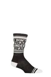 Pair I Don't Wear Underwear Cotton Socks Multi One Size - Black - Size: One Size
