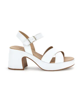 Sandali bianchi con tacco MK3557C435 38 - PITTARELLO LOOK - FashionsVida