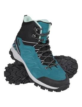 Women's 'Tatra' Waterproof Thermal Warm Lined Outdoor Adventure Hiking Boots in Teal Size: 6 - Teal - Size: 6 - Mountain Warehouse - FashionsVida