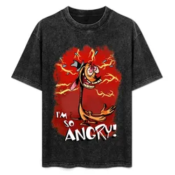 Ren is so Angry T-Shirt Basic Solid Color Casual Tee Shirt