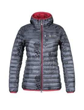 Chaqueta aislante con capucha de plumón Darcy RDS para mujer gris 40