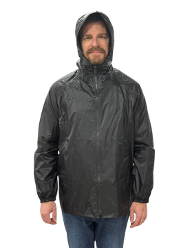Rain Jacket Schwarz XL