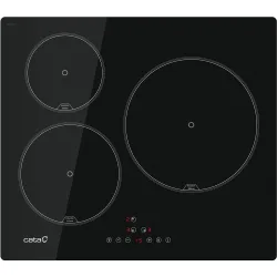 Placa inducción con 3 zonas de cocción - 6303 E2 BK