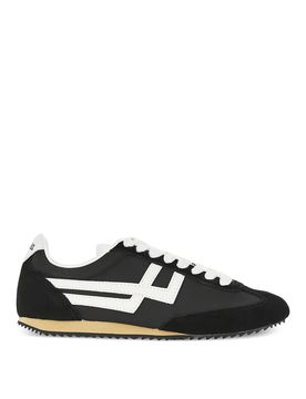 Sneakers Racer 77 in nylon rosa e rosso