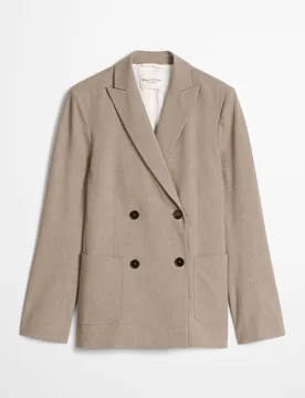 Blazer de mujer slim de doble botonadura de Summer Wool - MARC O'POLO - FashionsVida