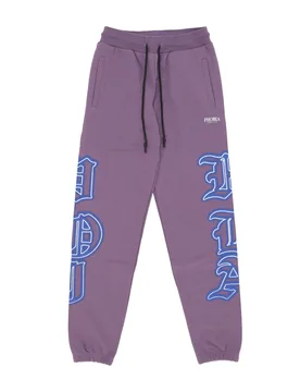 Pantalone Tuta Leggero Uomo Gothic Sk Print Pant Purple - PHOBIA - FashionsVida