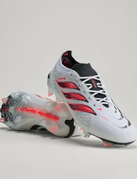 Scarpa da calcio Predator Elite Firm Ground 41 1/3 Cloud White / Solar Turbo / Core Black - Adidas - FashionsVida