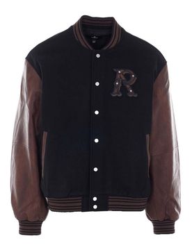 Bomber universitario Jet Black