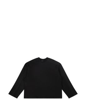 Crewneck Long-Sleeve T-Shirt in 100% Cotton