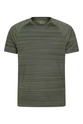 Endurance Stripe IsoCool Mens Tee - Green