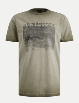 T-Shirt mit Fotoprint Grün XL