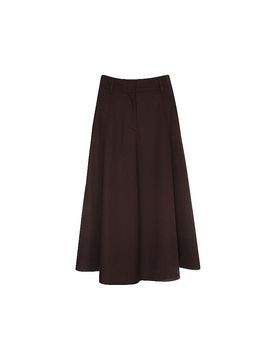 Falda midi rojo oscuro 34