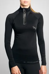 Damen Shirt SEAMLESS LONG SLEEVE black 1 (S/M)