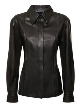 Alberta Ferretti Camicia in pelle