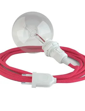 Cables Lampe Suspendue Pour Abat-jour Rm08 5 M Fuchsia / White One Size - Creative - FashionsVida