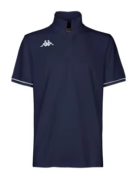 Polo à Manches Courtes Barli Blue Marine / White S - Kappa - FashionsVida