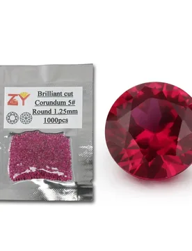 Mm 3mm 5# Synthetic Red Diamond Round Brilliant Cut Corundum Gemstone - Aliexpress - FashionsVida