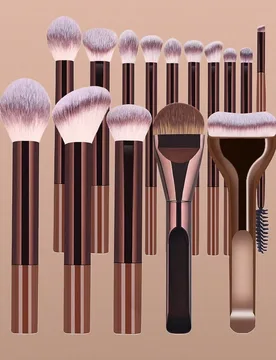 Piezas Juego de brochas de maquillaje profesional, brochas de maquillaje portátiles para viajes, kit de herramientas de maquillaje multifuncionales d - Shein - FashionsVida